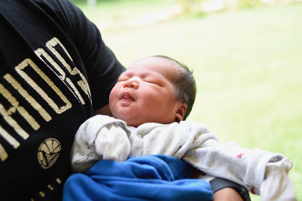 Zion Jocef Lalim was born at Katherine Hospital on Wednesday, February 17 at 5.12am. Picture: Roxanne Fitzgerald