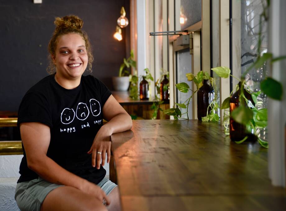 Co-owner of the soon-to-open cafe, Vayda Menmuir, grew up in Katherine and says the new space will be the perfect place for work meetings and late coffee dates. Picture: Roxanne Fitzgerald. 
