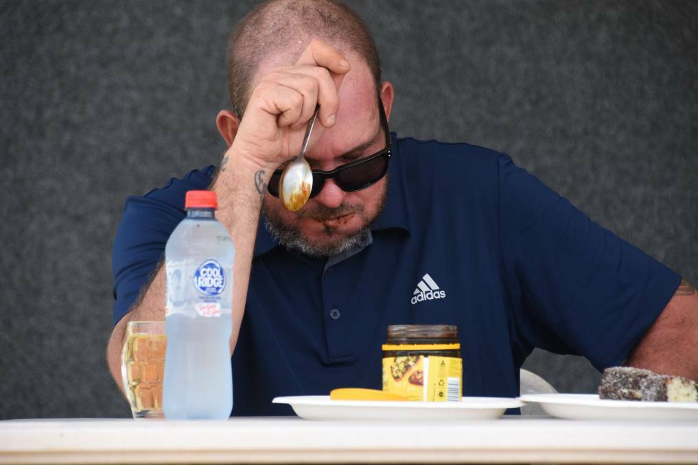 Last year's Vegemite eating competition at the Katherine Country Club wasn't a pretty sight. 