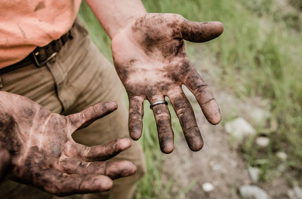 Protect hands in the garden and wear gloves. Picture: Eddie Kopp. 