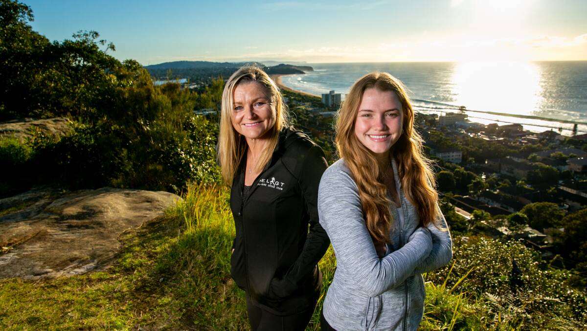THE BEST THING: Melinda Gainsford-Taylor with her daughter Gabriella, 16, who has followed her mum into athletics. Picture: Geoff Jones