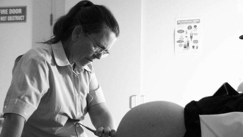 Iana McLellan has been a midwife at Katherine Hospital for more than 30 years. Picture: Supplied