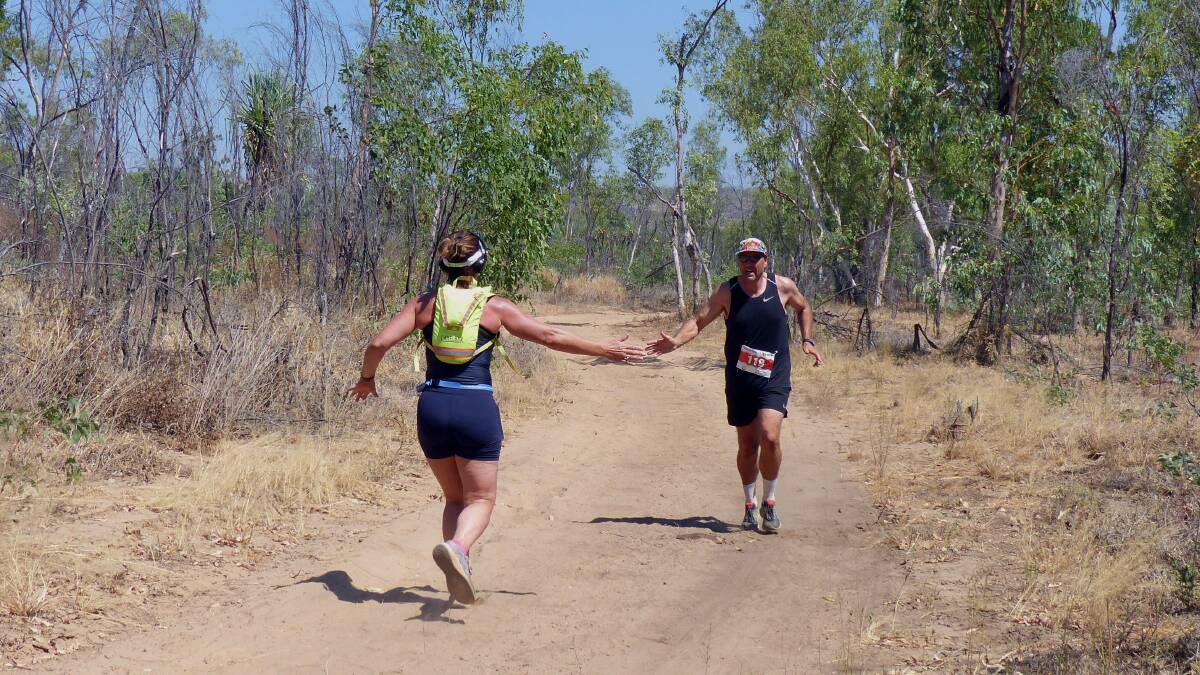 Competitors did a 14km cross country run through Nitmiluk National Park. 