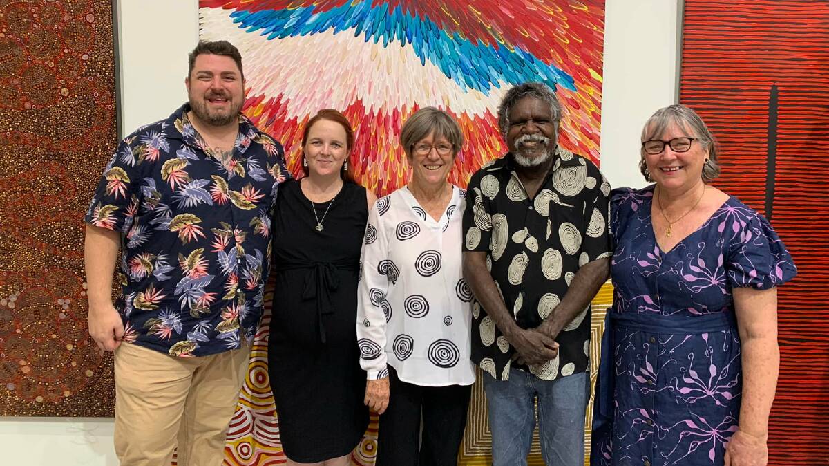 Mayor Lis Clark, Deputy Mayor Kym Henderson and Councillor Ben Herdon attended the grand opening of the new Top Didj & Art Gallery. Picture: Facebook