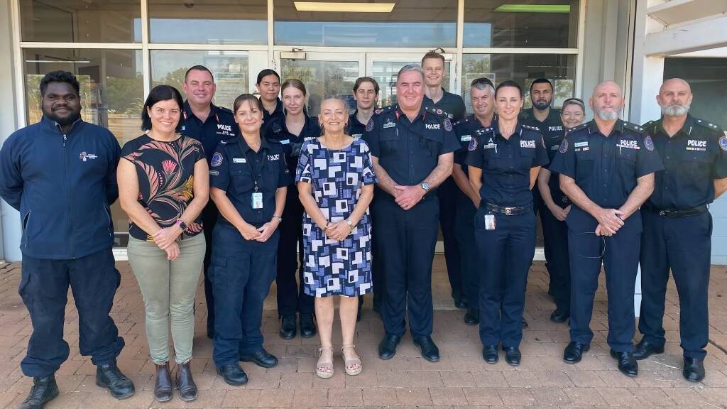 Ms Fyles and newly-appointed Police Minister Kate Worden met with Katherine Police. Picture: Supplied
