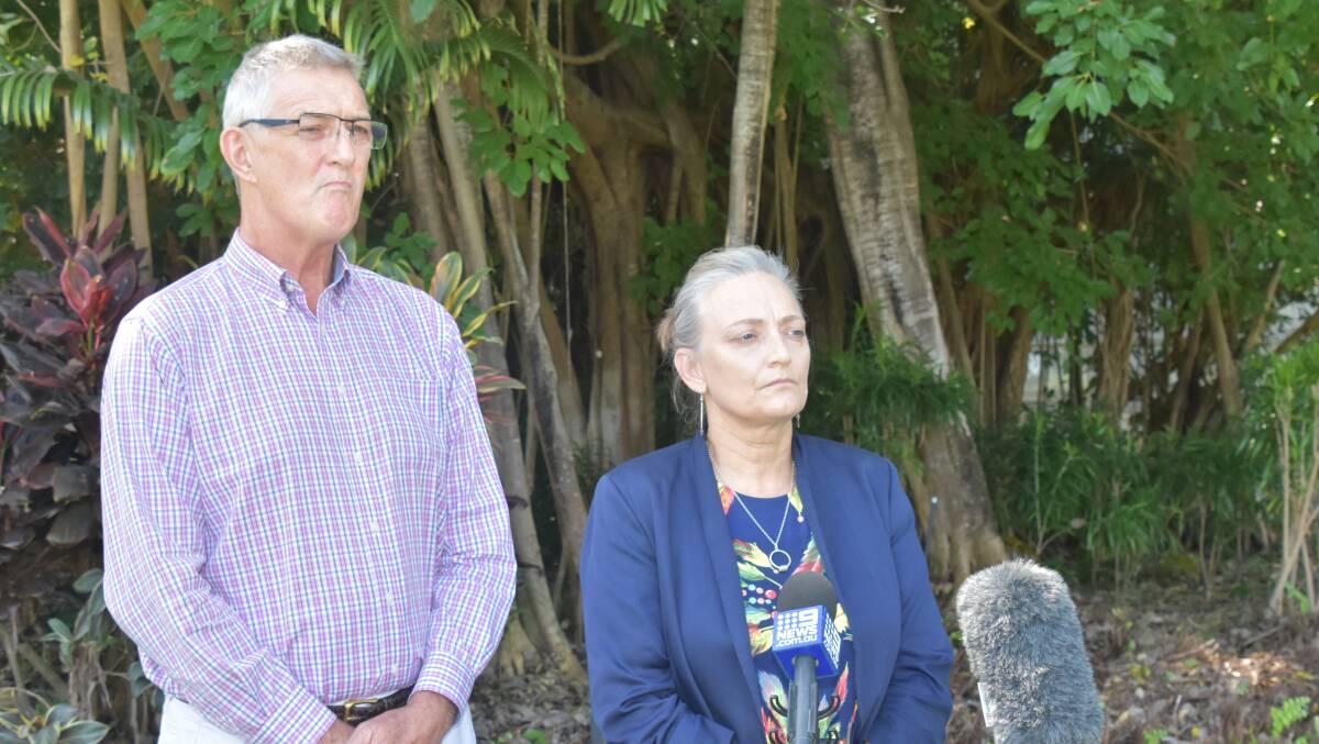 Territory Families CEO Ken Davies and Minister Kate Worden. 