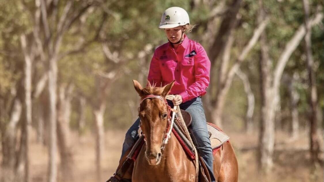 Taylah Dehne grew up riding her grandmother's horses. Picture: Supplied