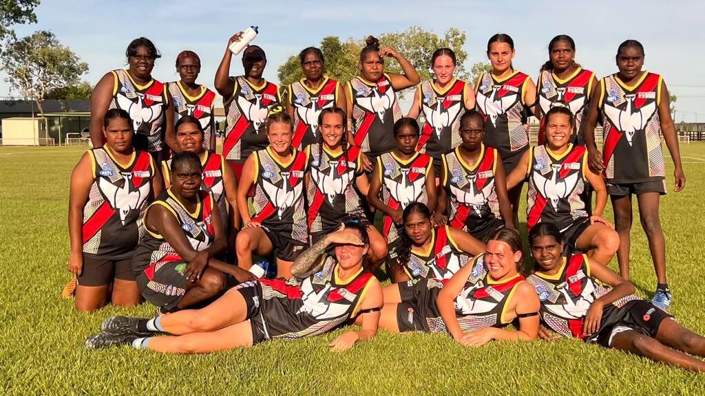 The Garrak Bombers womens team claimed victory at the annual Umpires Carnival in Katherine. Picture: Supplied/Donna Capes