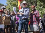 MORE TO DO: Bob Katter at a demonstration in Yarrabah in 2020. Photo: Brian Cassey