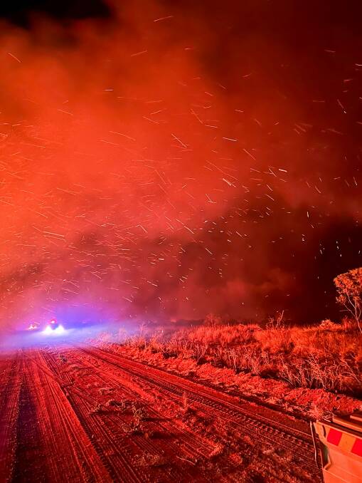 A massive bushfire continues to burn in the Northern Territory
