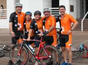 Five members of the NT Opposition will take part in the Polly Pedal on Sunday July 24. Picture supplied.