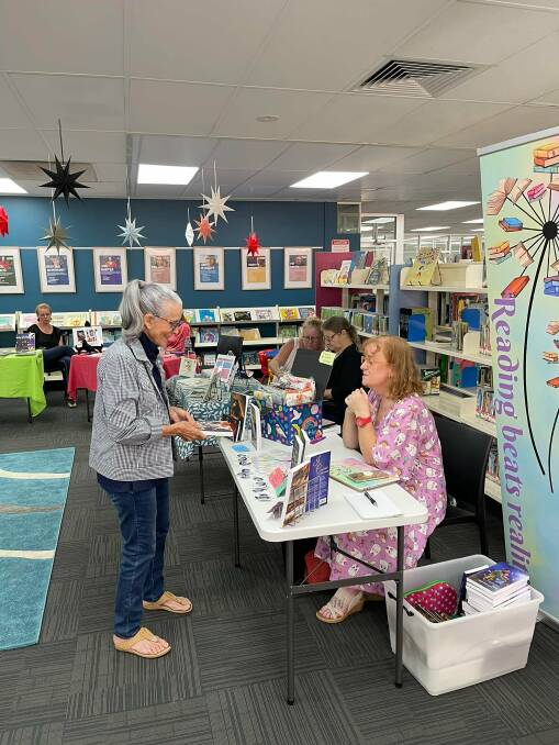 BOOKS: Locals turned out on Saturday to support local writers at the Katherine Public Library's Local Author's Book Fair. Photo: Facebook.
