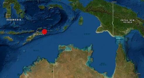 QUAKE: A magnitude 6.2 earthquake has rocked the eastern coast of Timor-Leste. Photo: Geoscience Australia Twitter.