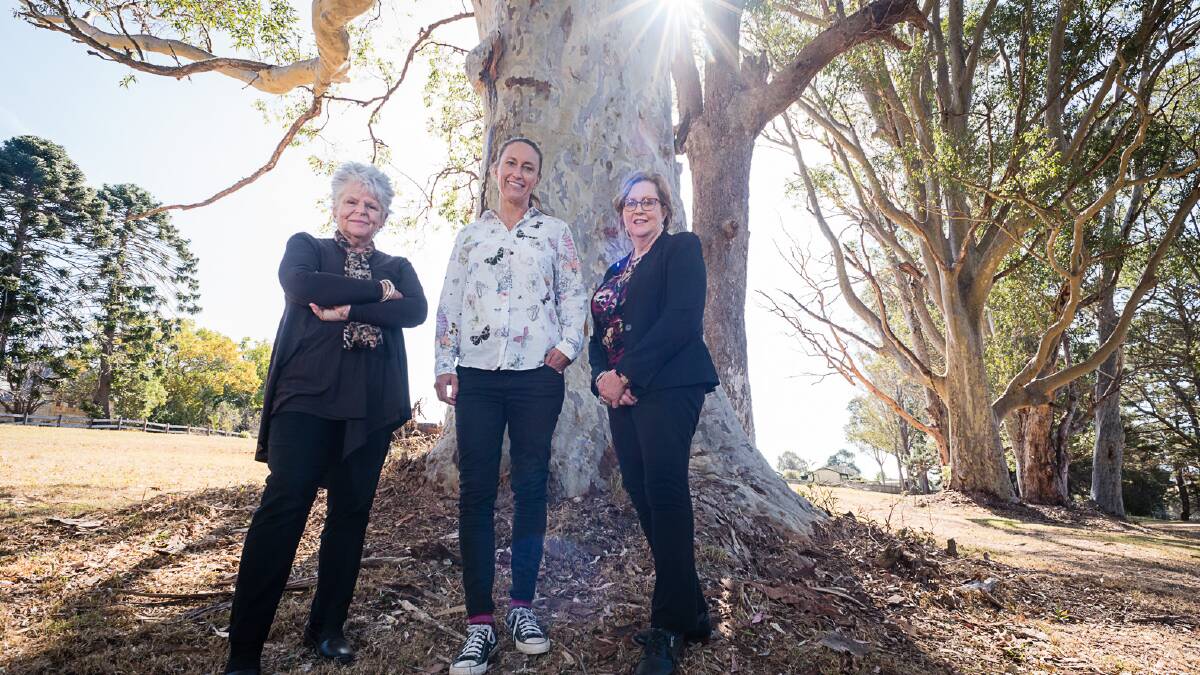 Shanna Provost, funeral celebrant and specialist end-of-life educator, Fiona McCuaig of Walawaani Way and Lauren Newman, director, Tree of Life Funerals. Picture by Gillianne Tedder 