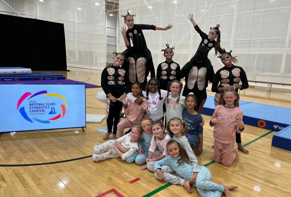young Katherine gymnasts performed in the Gymnastics Australia National Clubs Carnival in Queensland earlier this month. 