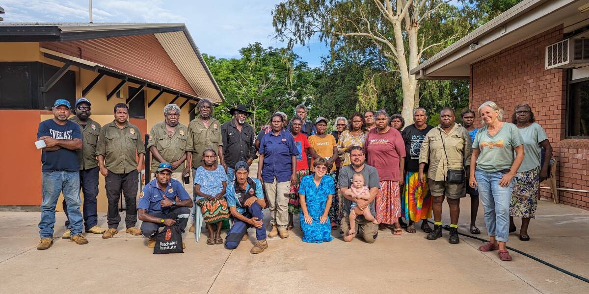 The Katherine Protect Big Rivers group held a cross catchment water meeting with representatives from Ali Currung, Elliott, Mataranka, Jilkminggan, Minyerri, Ngukurr, Flora River, Pine Creek, Katherine and the Daly River. Picture by Elliot Hughes.