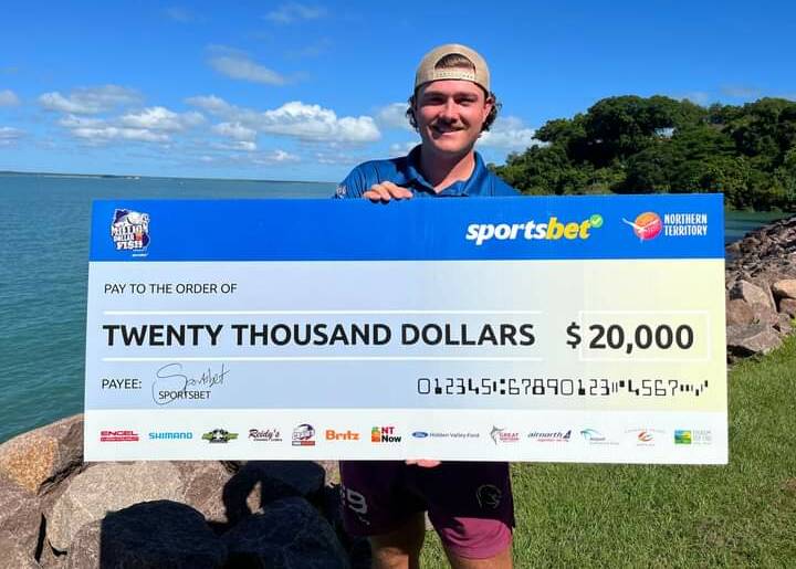 Kai Hale snagged himself $20,000 when he caught a metery at Manton Dam.