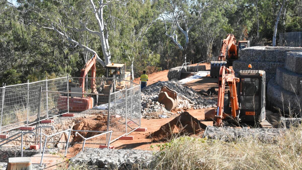 Darwin based civil engineering company DAC Enterprises has commenced work to fix the Hot Springs. 