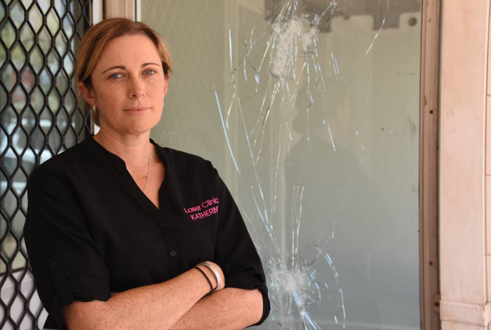 Shannon Lingard was excited about moving her laser clinic across the road with the chiropractor and the sleep clinic, but a vandal has dashed those feelings. 