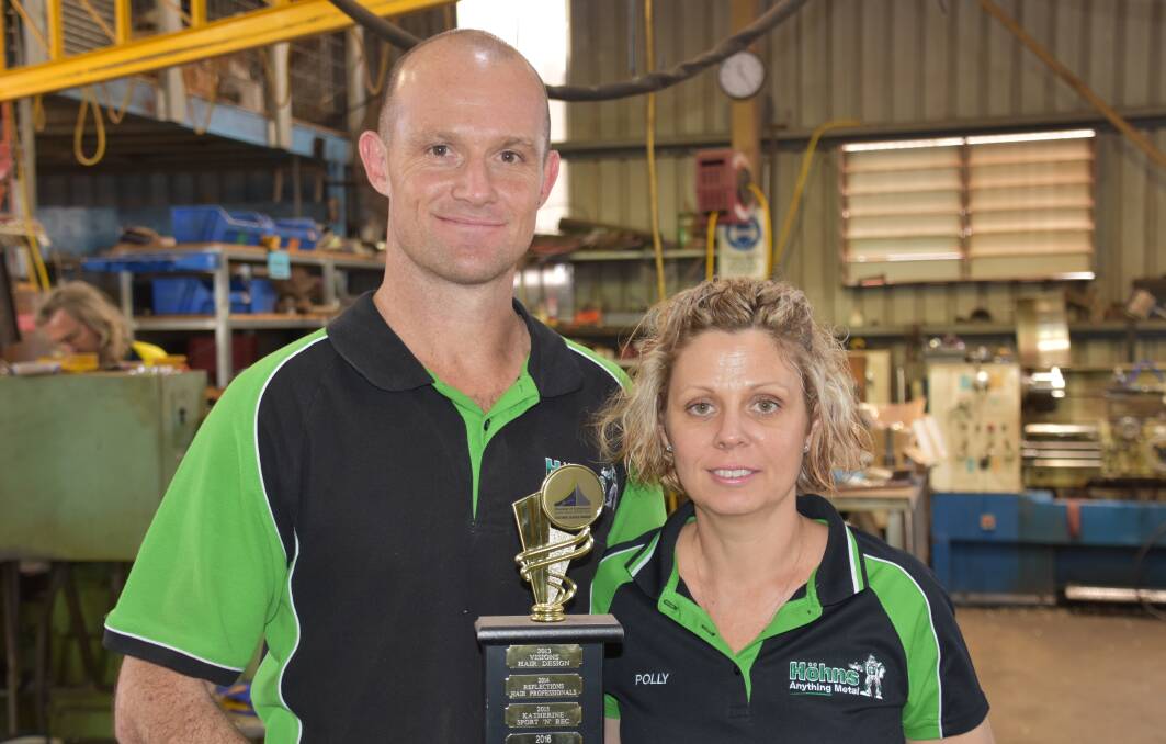 AWARD WINNERS: Craig and Polly Hohn took over the family business eight years ago.  