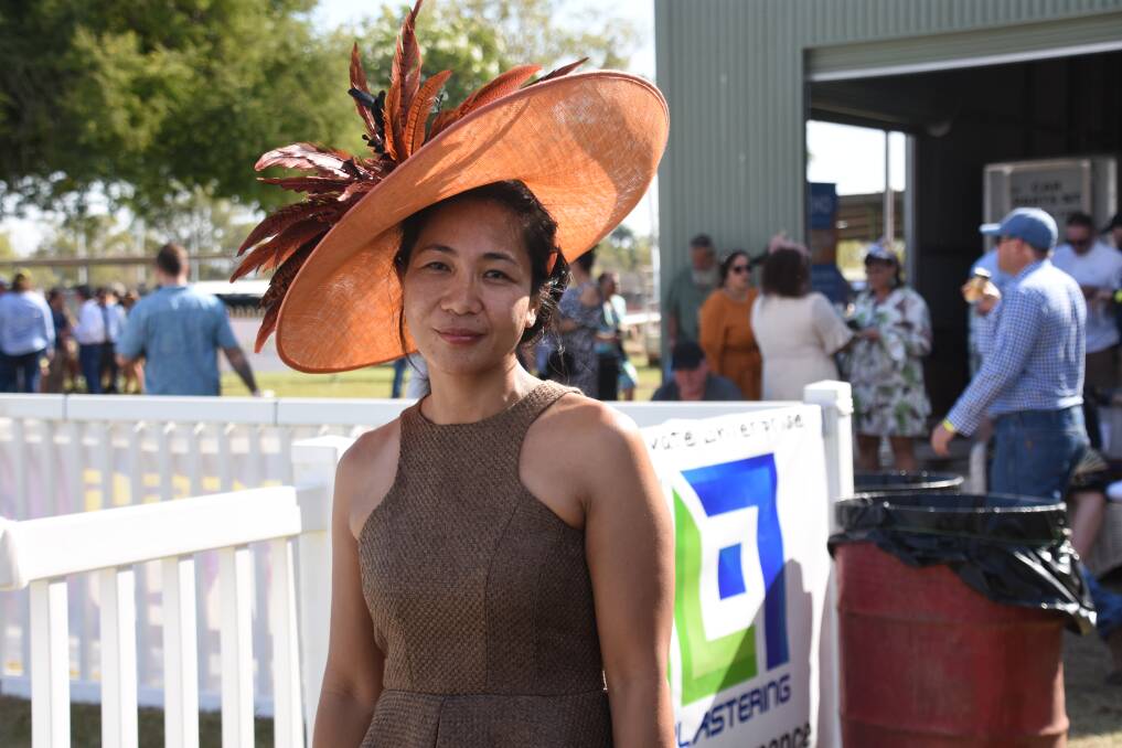 Winner of the over 30 womens category: Jaycee Gounder wore a dress and fascinator from Fe's Variety Store and paired them with a bag and shoes she had already purchased from Manila. 