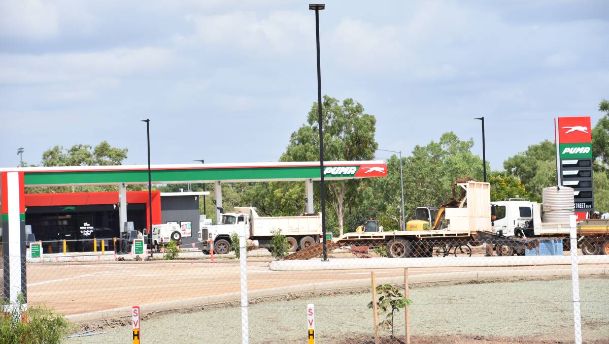 The service station is expected to be open for business this week. 