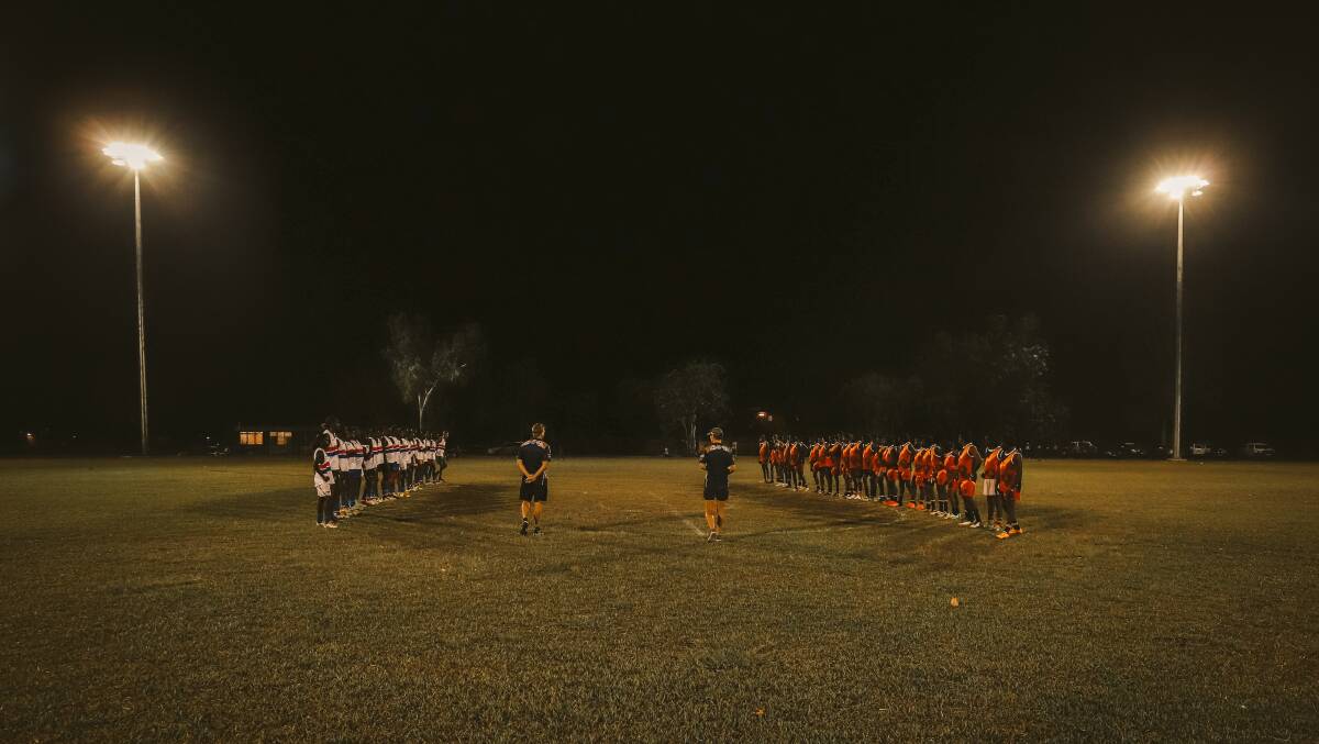 First after-dark AFL game at Barunga. Picture: Supplied. 