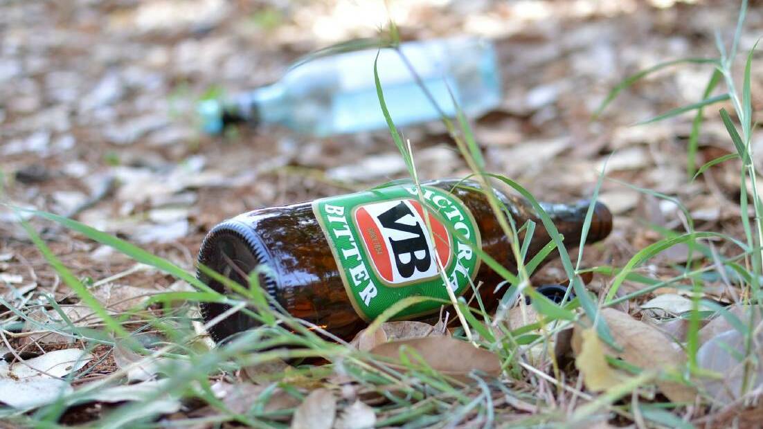 TOWN BURDEN: Council staff are picking up increasing amounts of litter in Katherine. The litter is taken to the depot and is weighed monthly.
