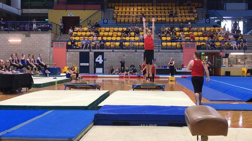 Kiara Smith wows the audience with her gymnastics skills. Picture: Supplied. 