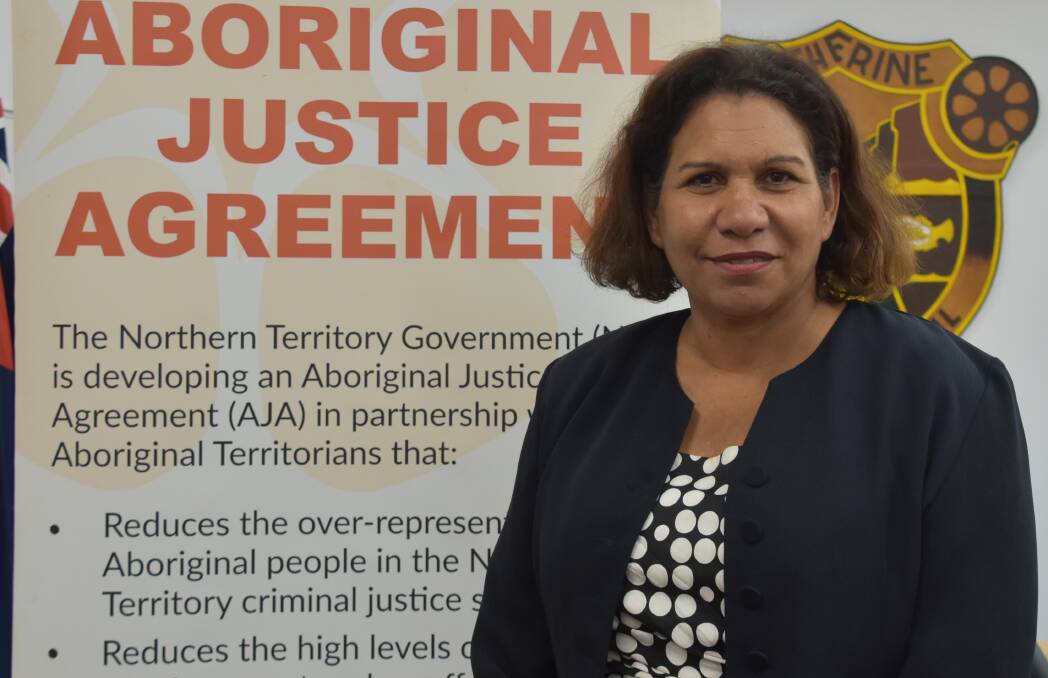 Director of the Aboriginal Justice Unit, Leanne Liddle, was in Katherine yesterday to discuss the Aboriginal Justice Agreement. 