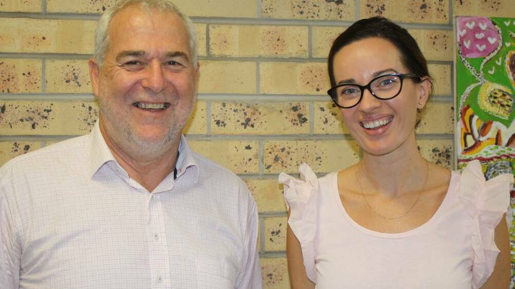Anglicare CEO Dave Pugh and Anglicare executive manager of mental health Jade Gooding have been working to open Katherine's first youth mental health service. 