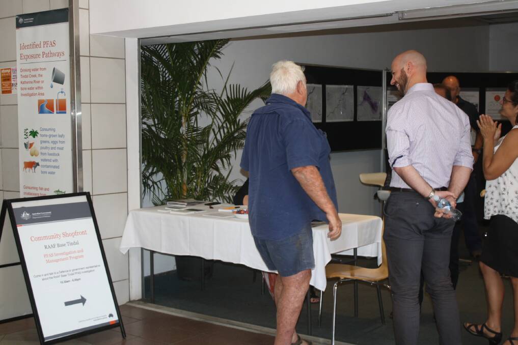 Representatives from Defence, Coffey, Health and other government agencies were available at the shopfront to answer questions from concerned residents. 