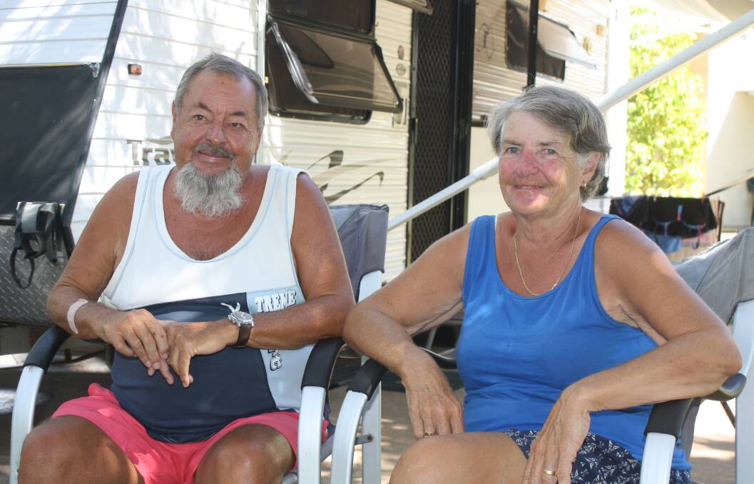 Mr and Mrs King, who have been travelling Australia in their camper van for 12 years say that being good friends is imperative to the lifestyle. 