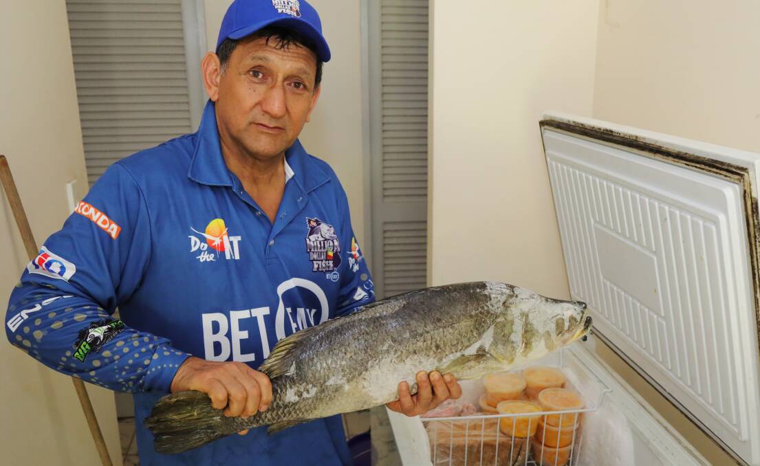 ALMOST LOST: The $10,000 barra was left in the freezer for two weeks. Picture: Department of Tourism and Culture. 