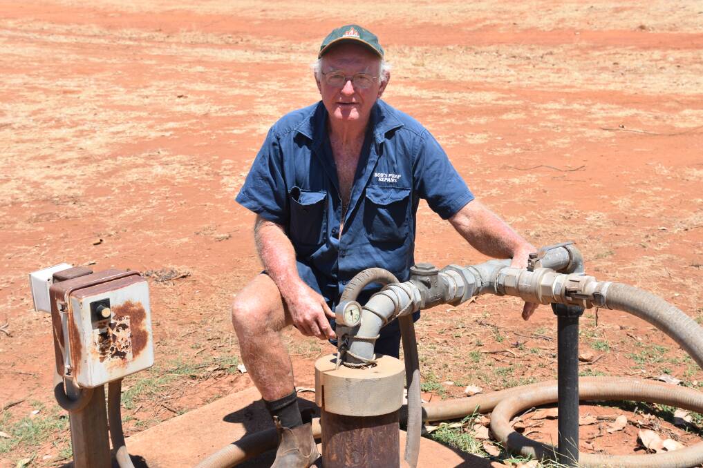 CRISIS: Bob Wright has been fixing bores since 1982 and can't remember a water shortage which threatened the town like it is today. 