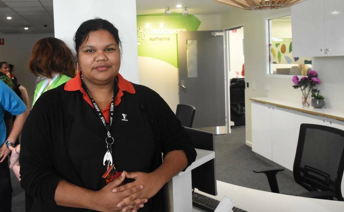 Tahnita Birch, a member of the Headspace Youth Reference Group, at the official opening of youth mental health service Headspace in September. 