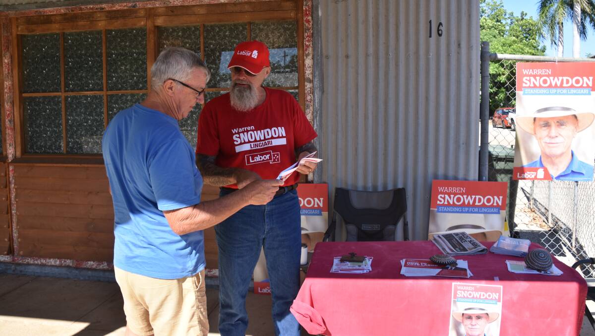 Labor volunteer Gary Hillen has been helping at polling booths for more than 30 years.