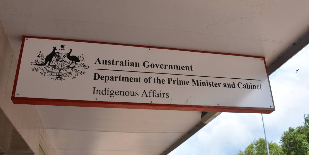 The mostly vacant office of the Department of the Prime Minister and Cabinet in Katherine is an eyesore.