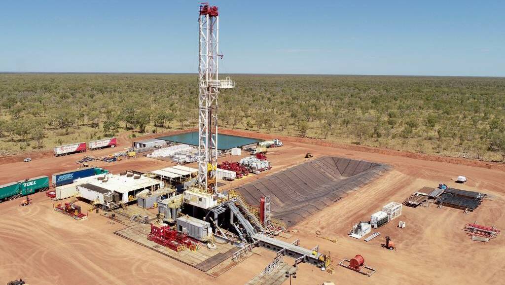 The Kyalla 117 well, is the first of two new appraisal wells Origin is drilling as part of their nine well Beetaloo exploration program. Picture: Origin Energy.