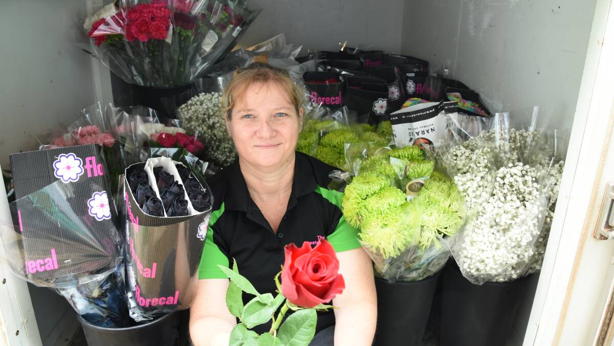 The Sweetest Things owner Lana Read has ordered in plenty of extra flowers for tomorrow's demand. 