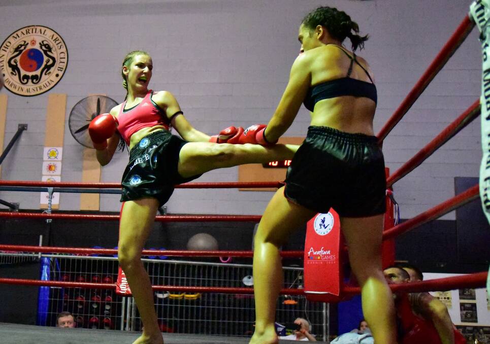 It has been a stellar year for St Joseph's Catholic College student, Grace Isaac, who will be fighting in Thailand on December 12. Picture: Criag Radcliffe. 