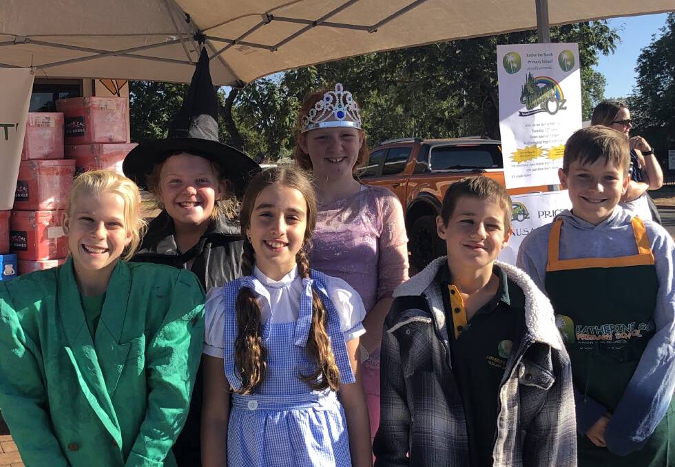 Katherine South Primary students prepare for the big production. Picture: Supplied. 