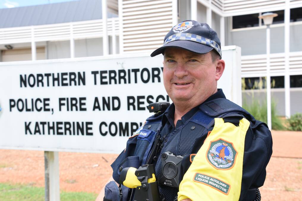 ON THE BEAT: Geremy Gadd is one of Katherine's new squad of liquor inspectors set to return police to the front line. Picture: Roxanne Fitzgerald. 