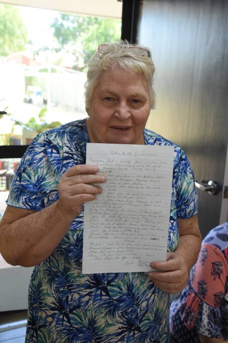 Delma Harlan, has written a letter to her grand children, the most important people in her life. 