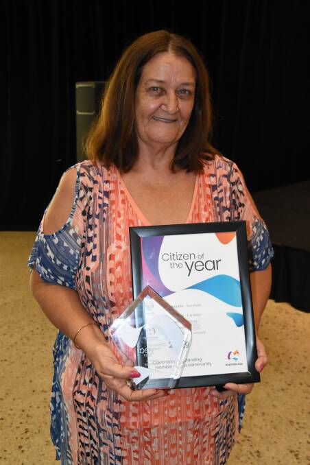 CITIZEN OF YEAR: Sue Pszkit, the coordinator of Kalano Flexible Care, was awarded Citizen of the Year. 