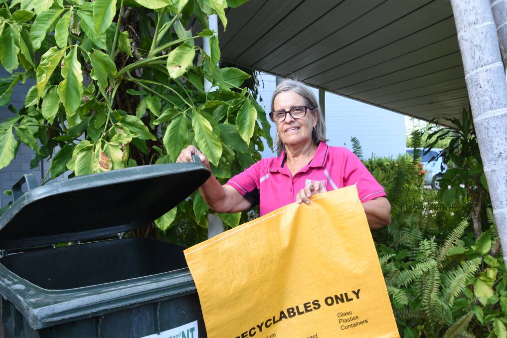 RUBBISH COLLECTOR: Jenny Duggan started collecting rubbish more than 25 years ago when she was first asked to pick up cans on her morning walk for a fundraiser. 