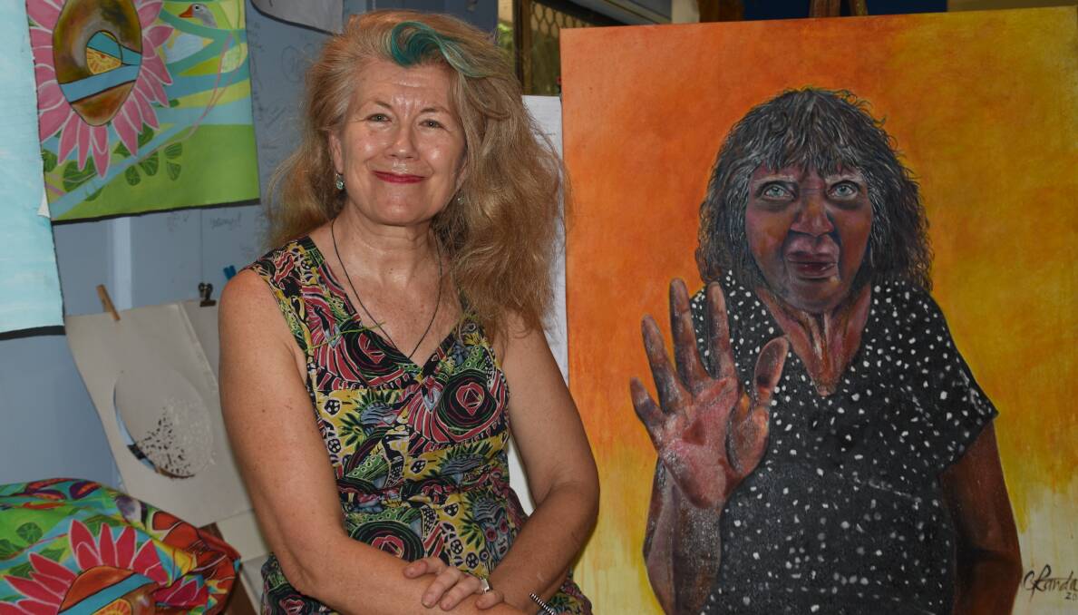 Artist and designer Carol Randall's artwork has been selected twice now for Portrait of a Senior Territorian. 