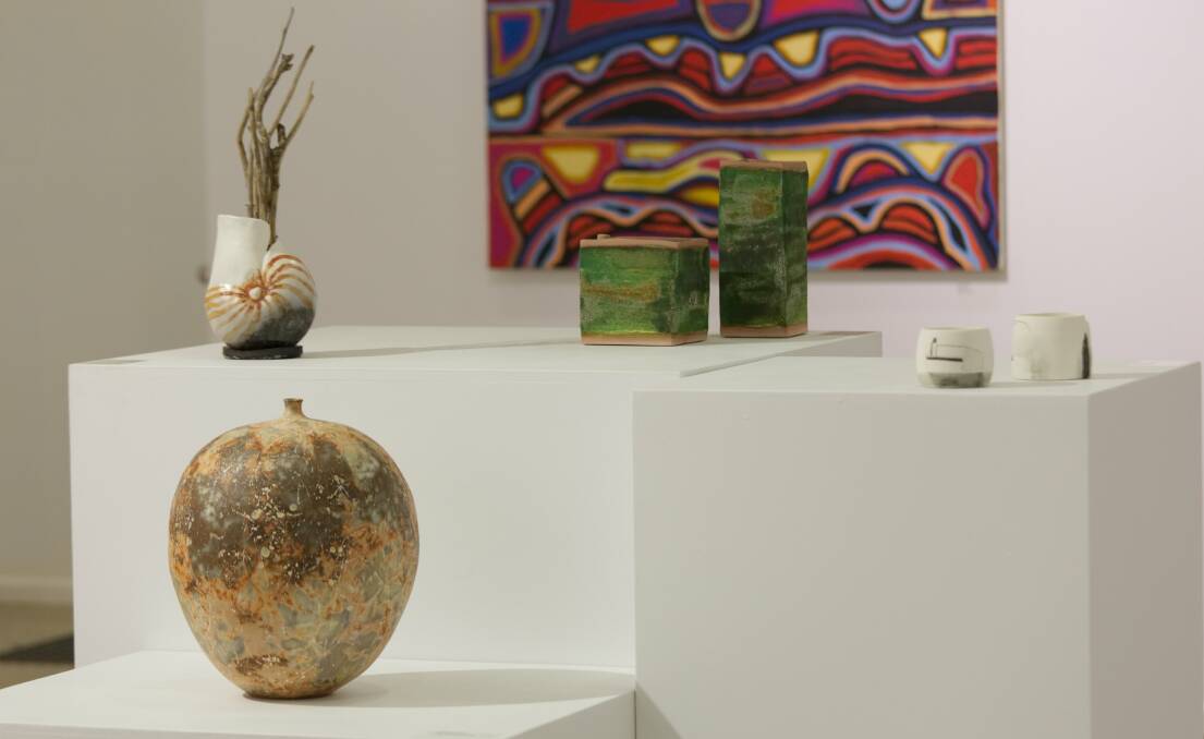 Artworks on display at the 43rd Katherine Prize, 2018. Picture: Supplied. 