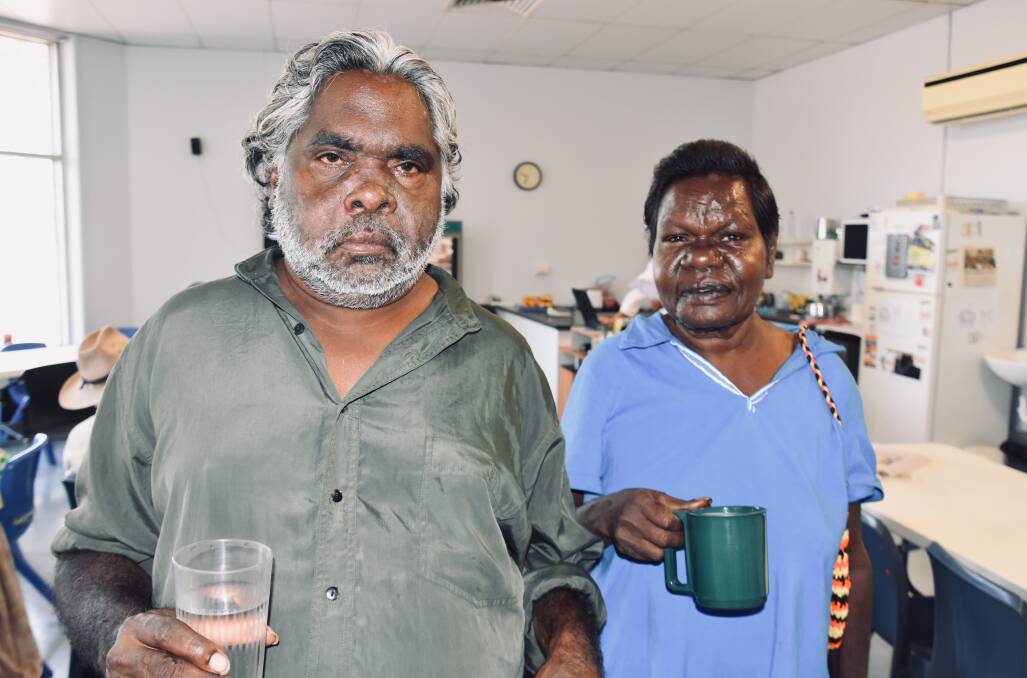 FUNDING NEEDED: For Brian Manyita and Lois Jongawabga, the Katherine Doorways Hub is a refuge, a place they can rely on for a hot meal, a shower, and assistance, but more funding to the sector is still needed. 
