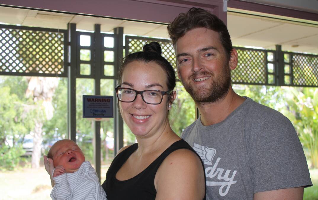Mr and Mrs Monaghan with their new born baby Amelia Matulis Monaghan 